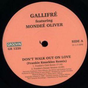 DON'T WALK OUT ON LOVE (FRANKIE KNUCKLES RMX)