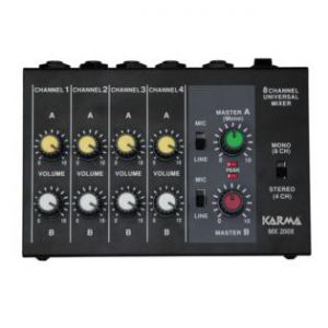 KARMA MX 2008 MIXER MICROFONICO 8 CANALI