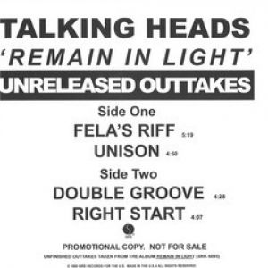 REMAIN IN LIGHT UNRELEASED OUTTAKES