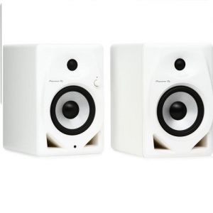 PIONEER DJ DM 50D White - COPPIA DI MONITOR DESKTOP 50W