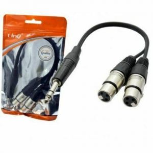 LINQ kl-9239 Cavo Adattatore Audio Da Jack 6,35mm Maschio A 2 XLR Femmina