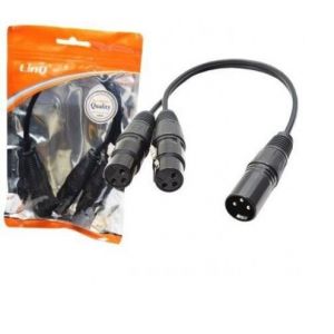 LINQ kl-9225  Adattatore Audio Da 2 XLR Femmina a XLR Maschio