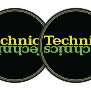 2x Slipmats - Technics - Double Yellow