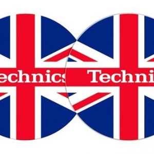2x Slipmats - Technics UK flag