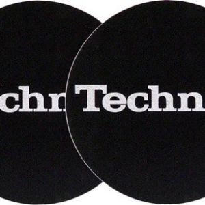 2x Slipmats Technics Logo - argento