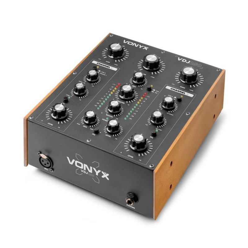 VONYX VDJ250 DJ Rotary Mixer 2ch