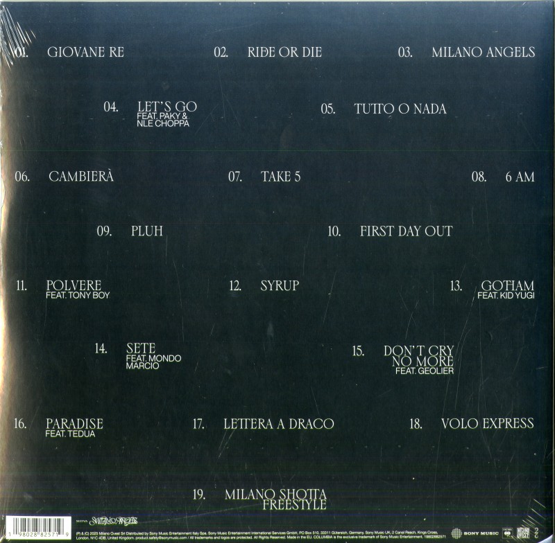 Milano Angels Reloaded 2XLP